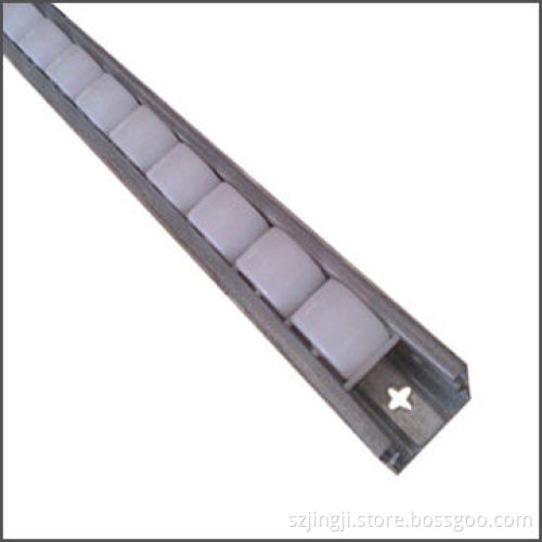 40mm Wide Iron Frame Roller Track with Metal Track and White Wheel